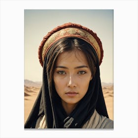 Woman In The Desert Canvas Print