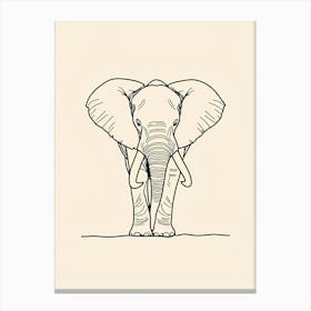 Elephant Drawing Lienzo