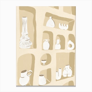 Niches And Vases Canvas Print