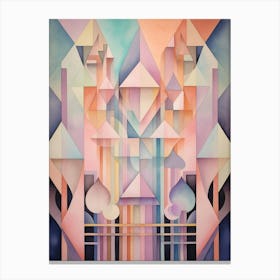 Abstract Geometric Music Illustration 9 Canvas Print