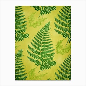 Pattern Poster Asparagus Fern 2 Canvas Print