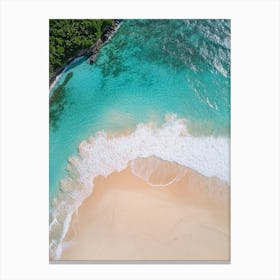 Aerial View Of A Tropical Beach 24 Canvas Print