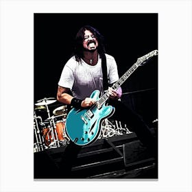 Dave Grohl Foo Fighters 16 Canvas Print