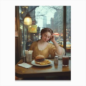 Diner Disappointment Canvas Print