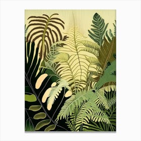 Gossamer Fern Rousseau Inspired Canvas Print