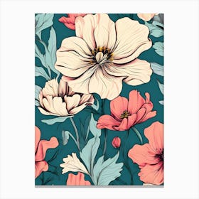 Seamless Floral Pattern 35 Canvas Print