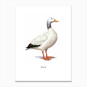 Duck Kids Animal Poster Canvas Print