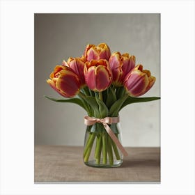 Tulips In Vase 1 Canvas Print