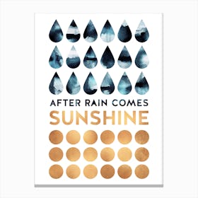 After Rain Comes Sunshine Canvas Print