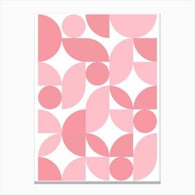 Mid Century Modern Abstract 26 Blush Pink Canvas Print