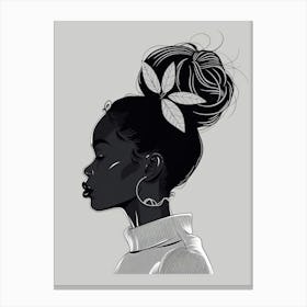 Portrait Of African Woman 77 Canvas Print