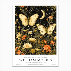 William Morris Exhibition Insects Series 19 Canvas Print