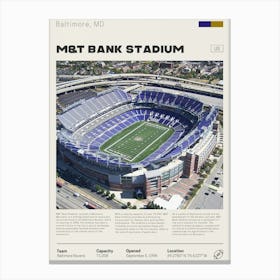 Baltimore Ravens - M&T Bank Stadium 1 Canvas Print