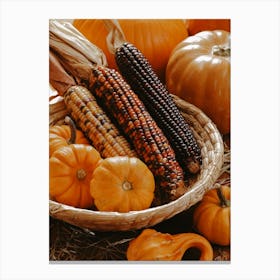 Autumn Farm Decorations Canvas Print