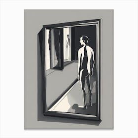 'The Mirror' VECTOR ART Canvas Print
