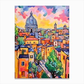 Milan Italy Fauvist Painting Canvas Print