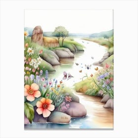 Watercolour Painting Canvas Print