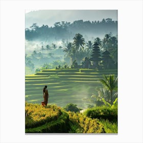 Rice Terraces In Bali Canvas Print