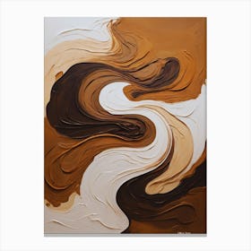 Chocolate Swirls Canvas Print