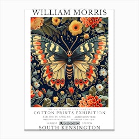 William Morris Exhibition Insects Series 36 Canvas Print