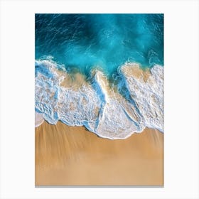 Aerial View Of The Beach 4 Canvas Print