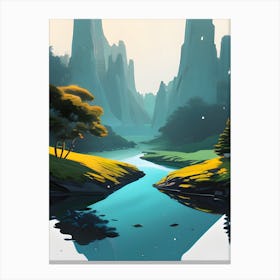 Landscape Painting Canvas Print