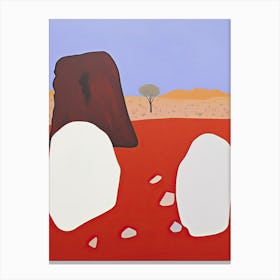 Great Victoria Desert   Australia, Contemporary Abstract Illustration 2 Canvas Print