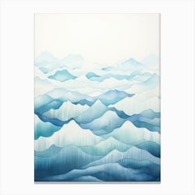 Watercolor Seascape 4 Canvas Print