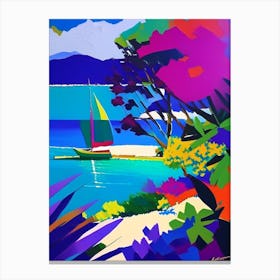 Gili Islands Indonesia Colourful Painting Tropical Destination Canvas Print