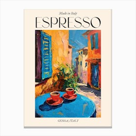 Genoa Espresso Made In Italy 2 Poster Canvas Print