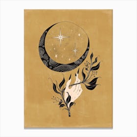 Wicked Hand With The Moon Canvas Print