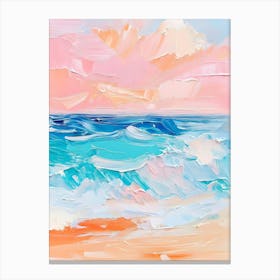 Abstract Beach Painting Canvas Print