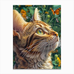 Cat portrait Canvas Print