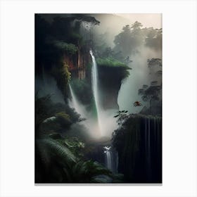 Tumpak Sewu, Indonesia Realistic Photograph Canvas Print
