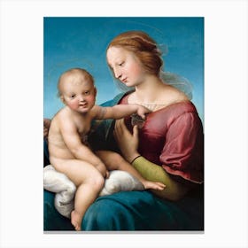 The Niccolini–Cowper Madonna, Raphael Canvas Print