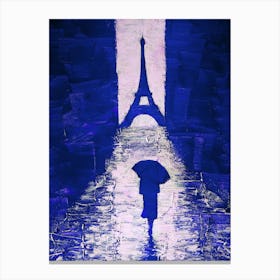 Walk to Eiffel Tower Canvas Print