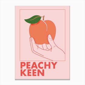 Peach Keen Canvas Print