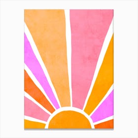 Bright Rainbow Sunrise Canvas Print