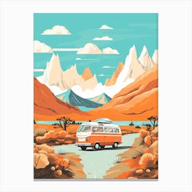 Patagonia 1 Travel Illustration Canvas Print