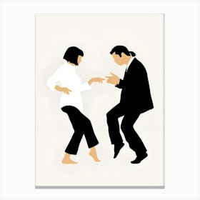 Man And Woman Dancing 3 Canvas Print