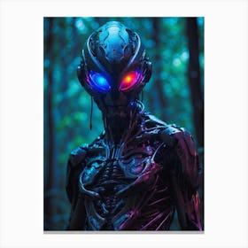 Aliens In The Woods Canvas Print