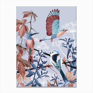 Birds Of Winter Canvas Print