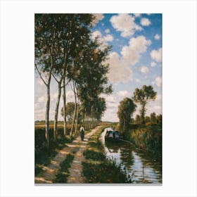 Canal By Claude Monet Canvas Print