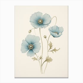 Blue Poppies 6 Canvas Print