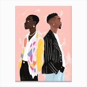 Two Black Men Canvas Print