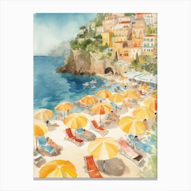 Summer In Positano 2 Canvas Print