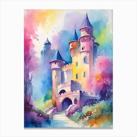 Watercolor Castle 3 Canvas Print