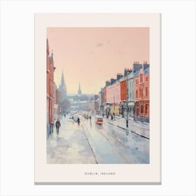 Dreamy Winter Painting Poster Dublin Ireland 2 Canvas Print