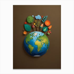 Happy earth day Canvas Print