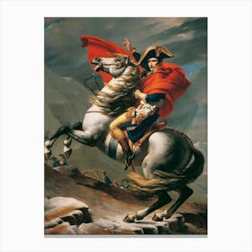 Napoleon On Horseback Canvas Print